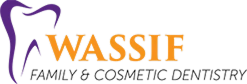 Wassif Family & Cosmetic Dentistry logo featuring Dr. Cindy Wassif's name.