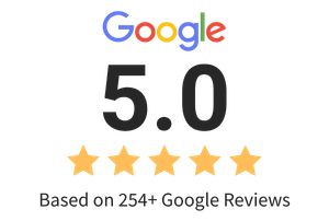 Google reviews graphic showing patient ratings for Wassif Family & Cosmetic Dentistry.